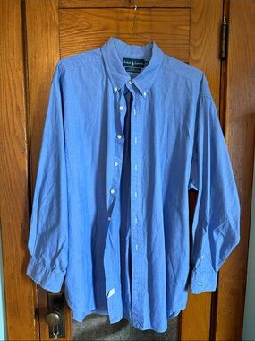 Ralph Lauren Blue Long-Sleeve Button-Down Shirt
